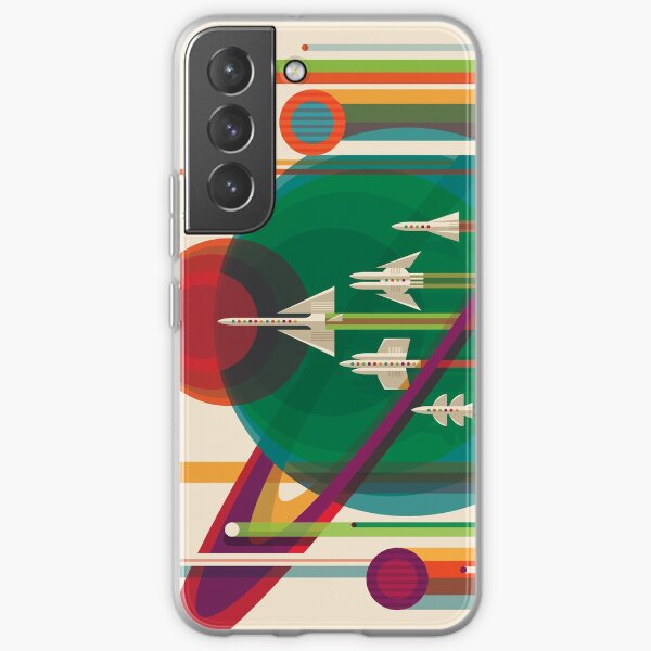 NASA Retro Space Travel Poster #5 Samsung Galaxy Soft Case