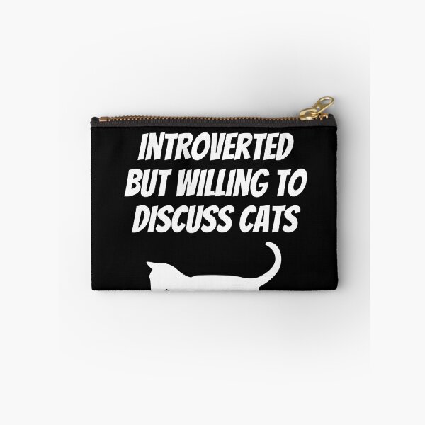 Item preview, Introverted But Willing To Discuss Cats Funny Introvert Cat Lover Humor designed and sold by Trankix.