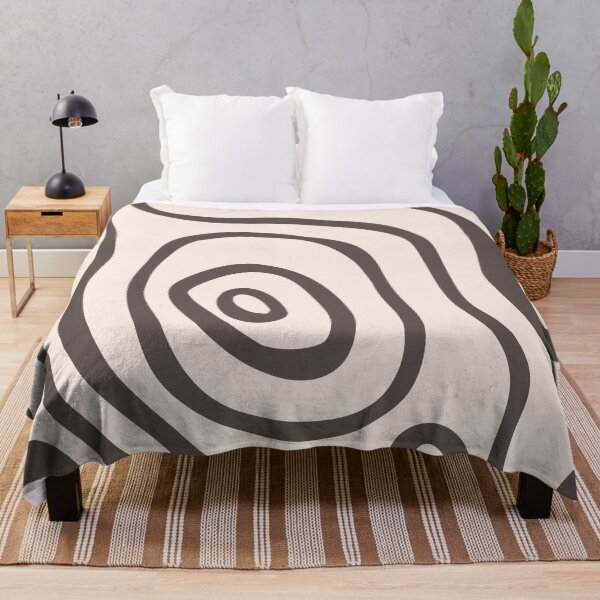 Item preview, Cute Earthy Aesthetic Mid Century Modern Minimalist Abstract Pattern Cream & Brown designed and sold by scorpiolane.