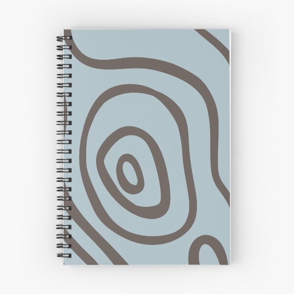 Item preview, Cute Earthy Aesthetic Mid Century Modern Minimalist Abstract Pattern Deep Blue & Brown designed and sold by scorpiolane.