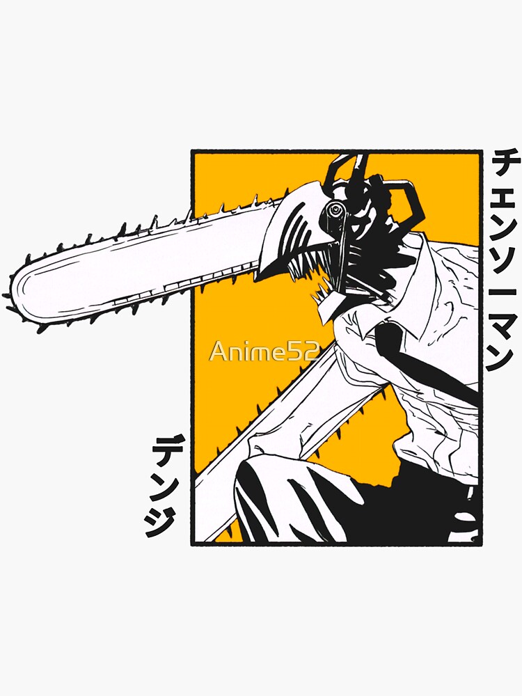 "Denji chainsaw devil chainsawman" Sticker for Sale by Anime52