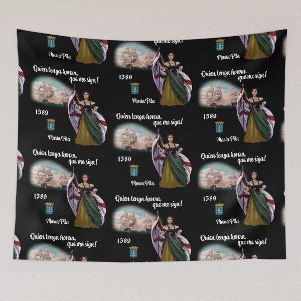 Item preview, María Pita, a great Spanish heroine (white text in Spanish) designed and sold by Canvel.