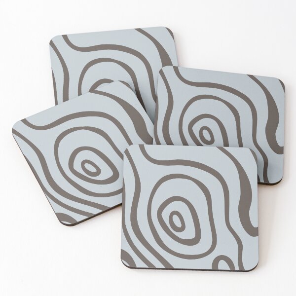 Item preview, Cute Earthy Aesthetic Mid Century Modern Minimalist Abstract Pattern Gray Blue & Brown designed and sold by scorpiolane.