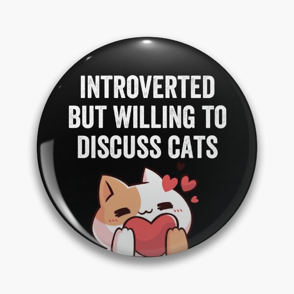 Item preview, Introverted But Willing To Discuss Cats Funny Introvert Cat Lover Humor designed and sold by Trankix.