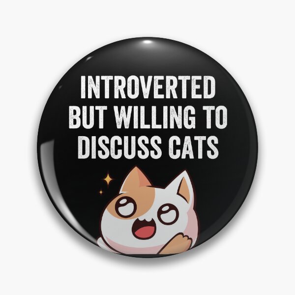 Item preview, Introverted But Willing To Discuss Cats Funny Introvert Cat Lover Humor designed and sold by Trankix.
