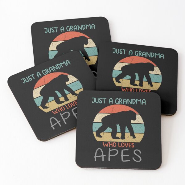Item preview, just a grandma who loves apes, apes, ape, Funny ape, ape gift, ape idea, ape design, Bigfoot designed and sold by RedArtsDesign.