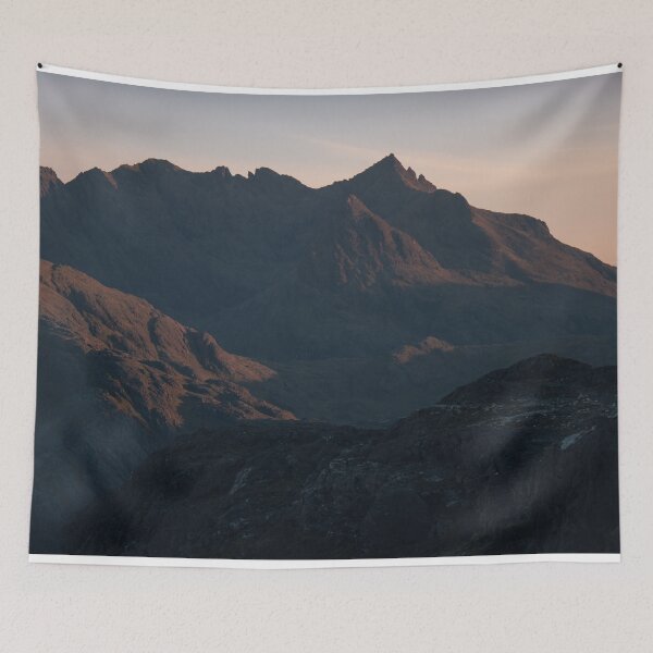 Item preview, Sgurr Nan Gillean on the Cuillin Ridge at Sunrise, Isle of Skye, Scottish Highlands designed and sold by BackpackTravel.