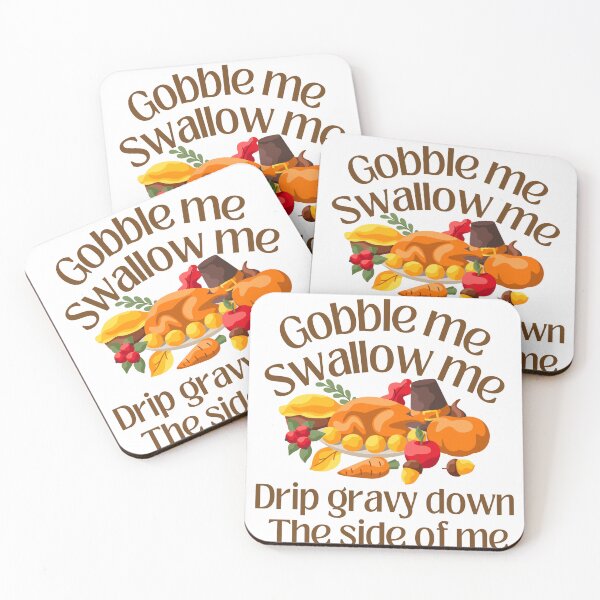 Item preview, Gobble me, Swallow me, funny Thanksgiving Turkey 2024 designed and sold by LadyRebelFL.