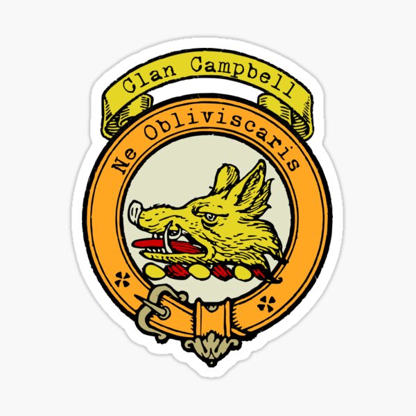 clan-campbell-scottish-clan-surname-crest-sticker-for-sale-by-ljrigby