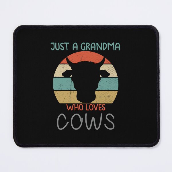 Item preview, Cow Just A Grandma Who Loves Cows Farmer Butcher Milk, Just A Grandma Who Loves Cows, Cows, Cow gift, Cow idea, Cow design, Cow saying designed and sold by RedArtsDesign.