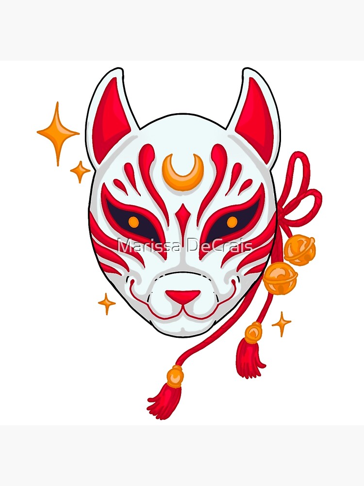 Kitsune mask | Art Board Print