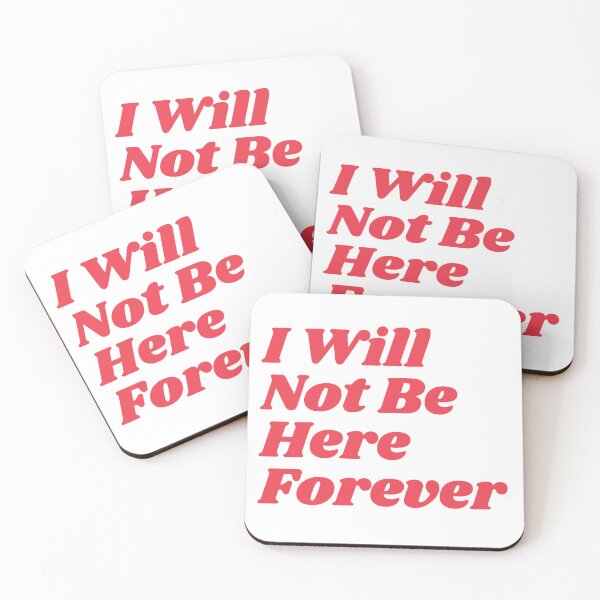 Item preview, I Will Not Be Here Forever Retro Red designed and sold by Pink Ribbon.