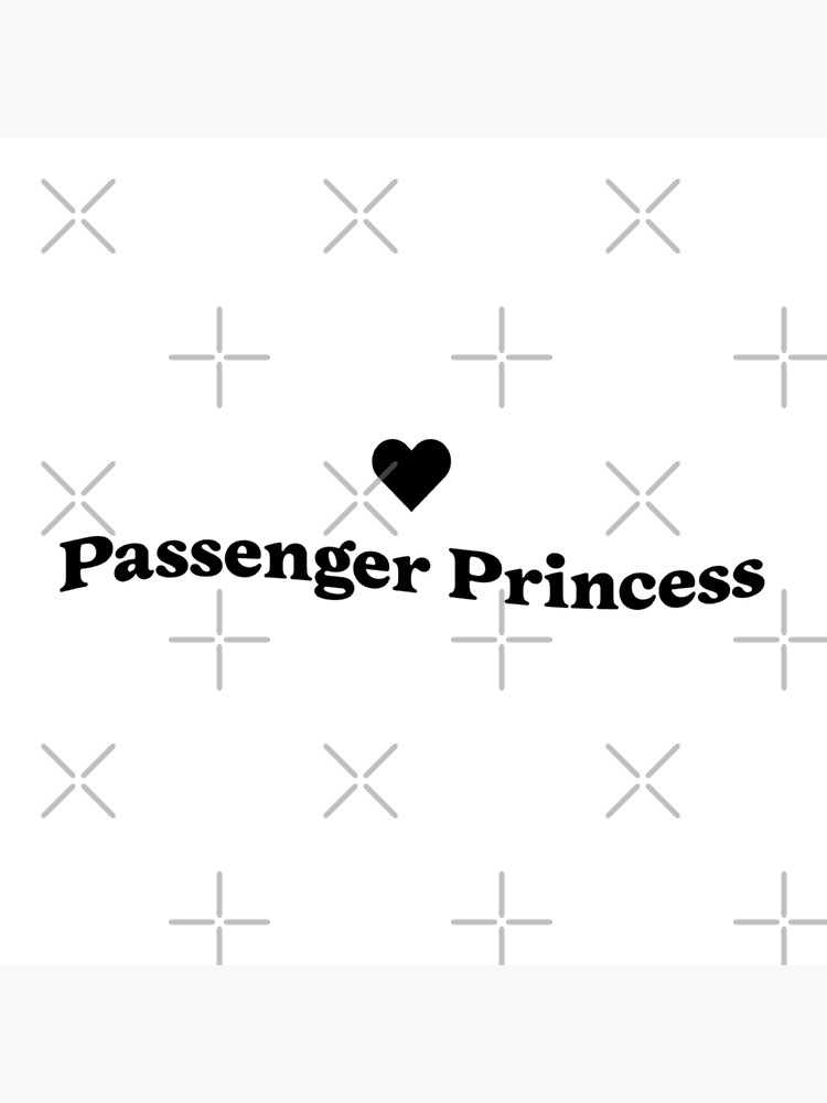 passenger princess black Sticker for Sale by Luxuradesign