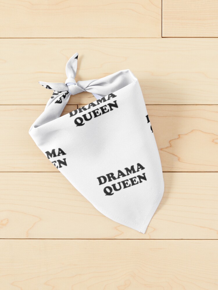 Thumbnail 2 of 6, Pet Bandana, Drama Queen (black) designed and sold by didijuca.
