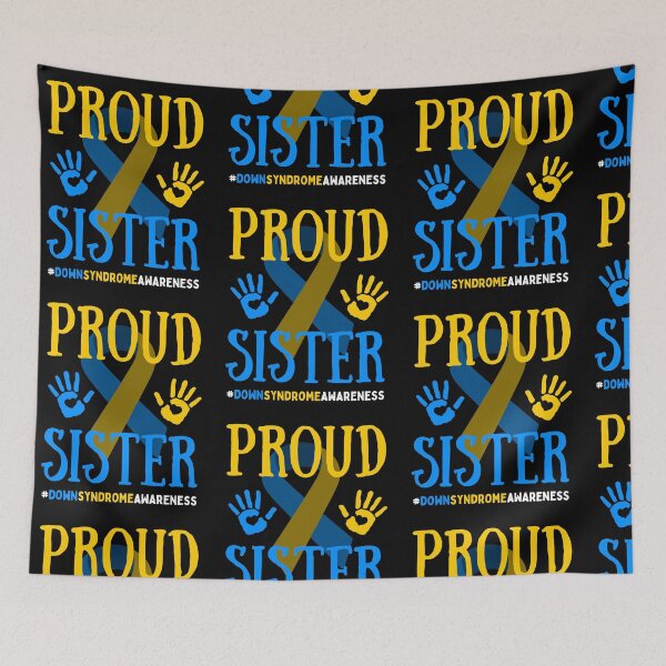 Item preview, Proud Sister Down Syndrome Awareness Day T21 Ribbon Chromie designed and sold by Trankix.