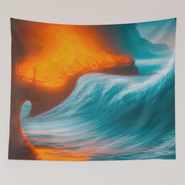 Item preview, Fire and Water Collide designed and sold by Aniyah.