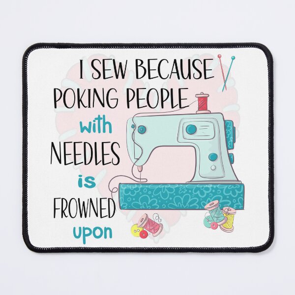 Item preview, Sassy Sewing Craft I Sew Because Quote designed and sold by RamblingBoho.