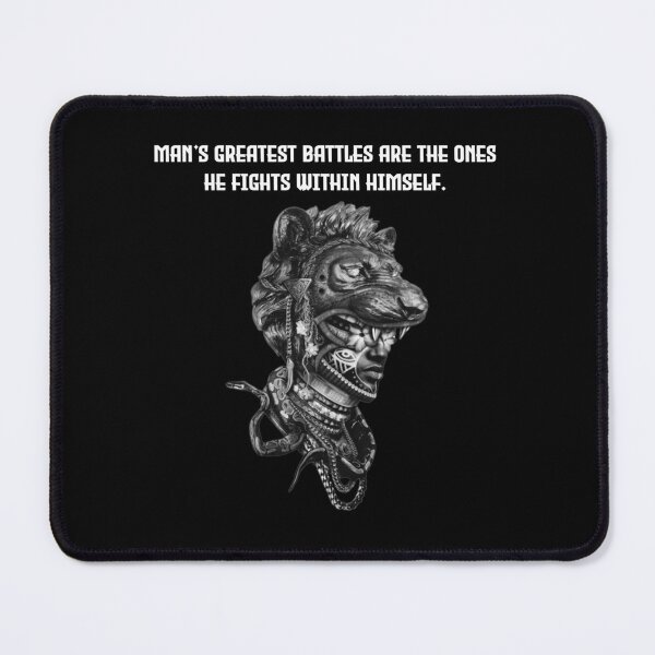 Item preview, Man's greatest battles are the ones he fights within himself. designed and sold by -DEEWOLF-.