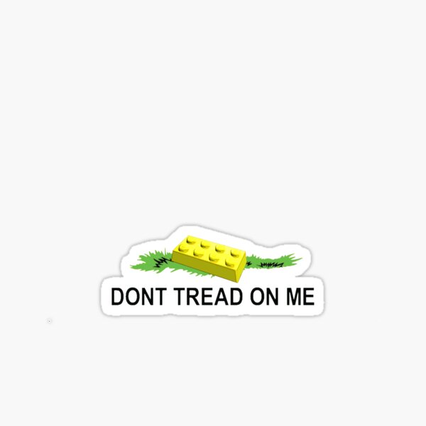 Item preview, DONT TREAD ON ME - GADSDEN YELLOW LEGO designed and sold by A1cibiades.