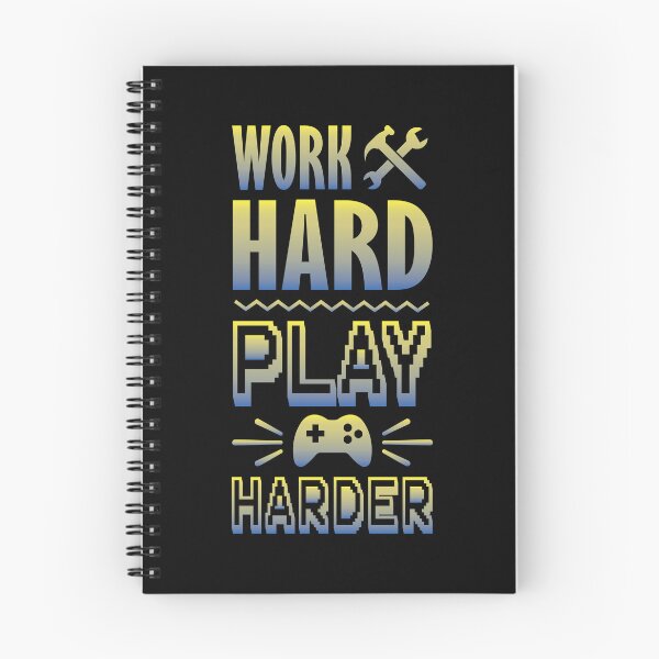 Item preview, Work Hard Play Harder designed and sold by ArtGraffita.
