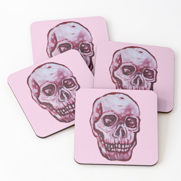 Item preview, Pink human skull designed and sold by StaudArt.