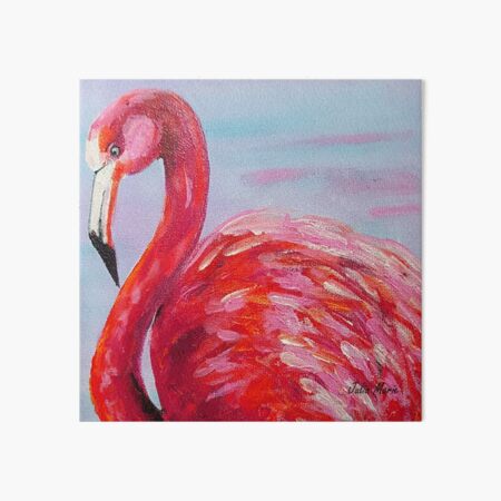 Pink Flamingo Art Board Print
