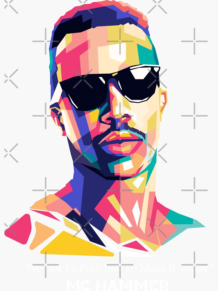 " MC Hammer Wpap Pop ARt" Sticker for Sale by Malang023 Redbubble