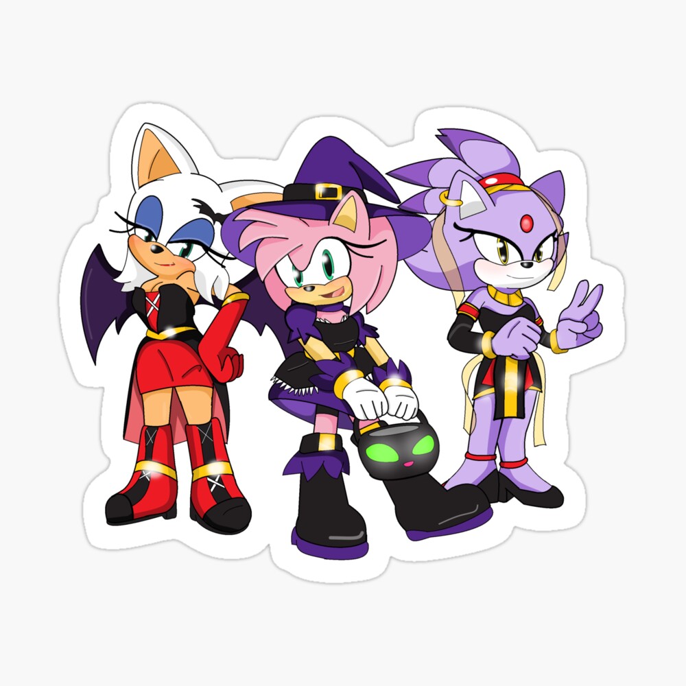 Sonic Girls - Halloween Pin for Sale by SallyRose975