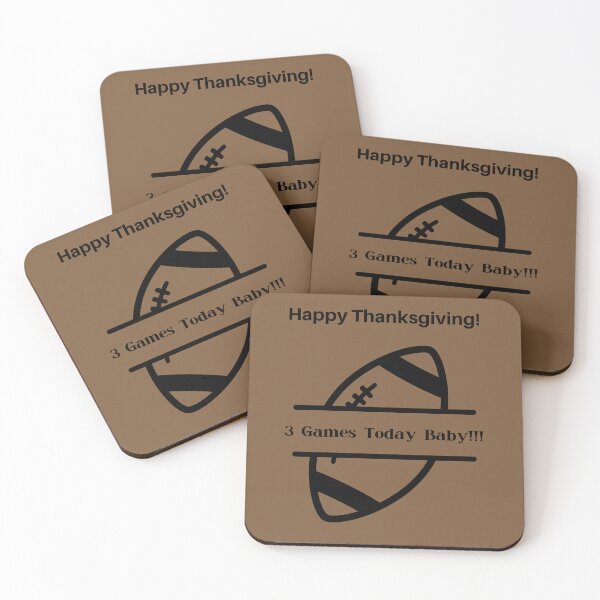 Item preview, Funny Thanksgiving Football Fan Design 3 Games Today designed and sold by SpEnMa-Holidays.