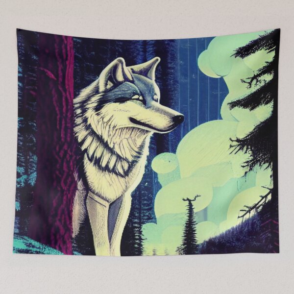 Item preview, Lone Wolf designed and sold by TheJungleWorld.