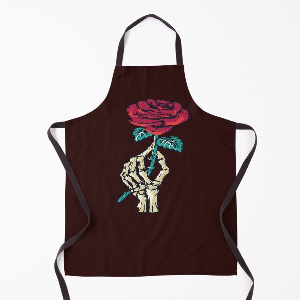 Item preview, Funny Hand skeleton bearing red flower designed and sold by LiteforART.