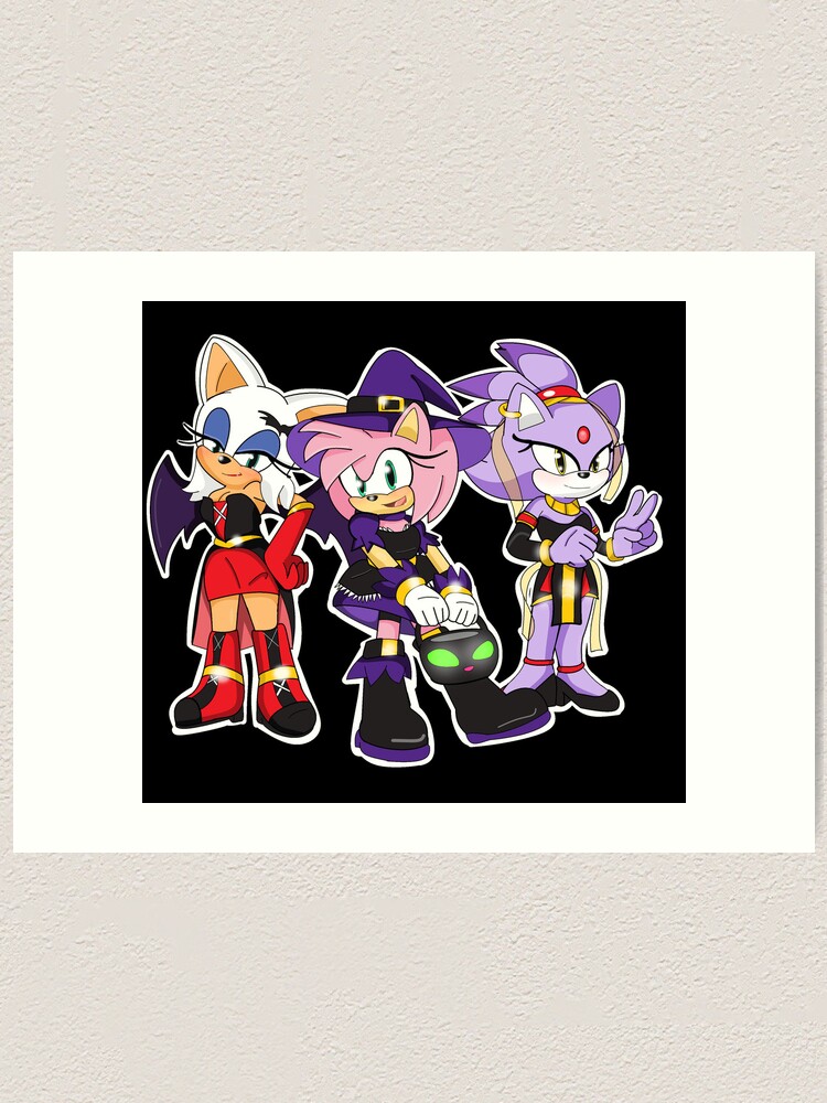 Amy, Shadow, Rouge (Formal Attire) Postcard for Sale by ArtzyPaw