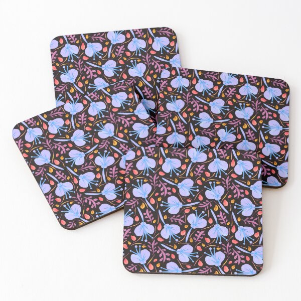 Item preview, Antenna Flower - Navy Blue designed and sold by JaselviiStudio.