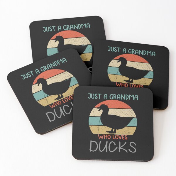 Item preview, Just A Grandma Who Loves Ducks, Ducks, Duck, Duck gift, Duck idea, Duck saying, Duck quote, Duck design designed and sold by RedArtsDesign.