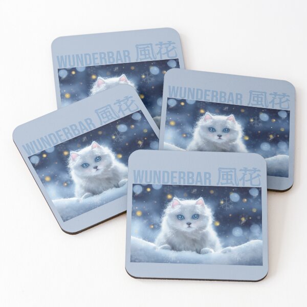 Item preview,  Adorable snowy white cat designed and sold by Blacklinesw9.