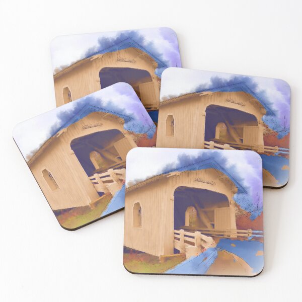 Item preview, Grave Creek Covered Bridge In Watercolor designed and sold by KirtTisdale.