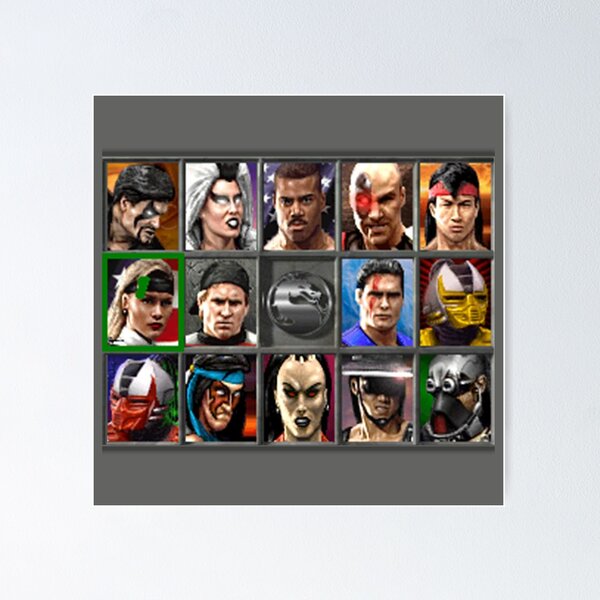 Ultimate Mortal Kombat 3 Character Select Poster for Sale by MammothTank