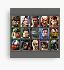 Mortal Kombat 3 Character Select Canvas Print