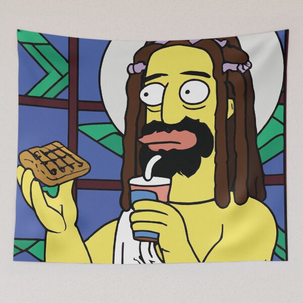Item preview, OMG Jesus Really Loves Waffles designed and sold by bullshirter.