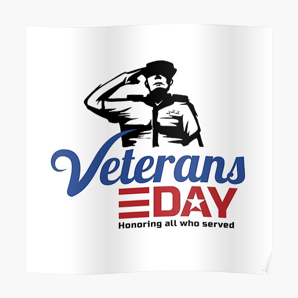 "Veterans Day Salute Army Silhouette" Poster for Sale by atti68 Redbubble