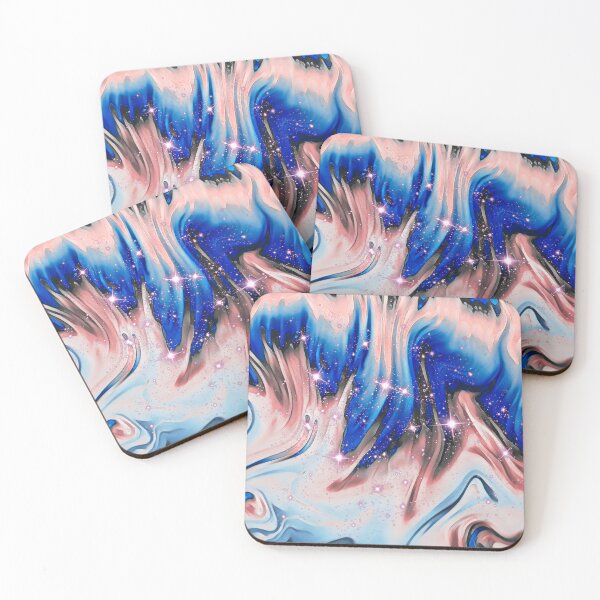 Item preview, Abstract watercolor flame design scattered with pink sparkles designed and sold by ditzy-designs.