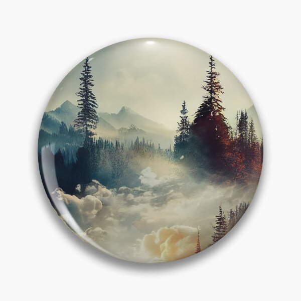 Item preview, Autumn Nature Picture with large trees and clouds designed and sold by TheCreativeFab.