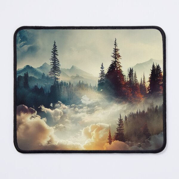 Item preview, Autumn Nature Picture with large trees and clouds designed and sold by TheCreativeFab.
