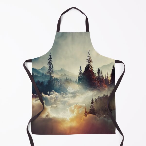 Item preview, Autumn Nature Picture with large trees and clouds designed and sold by TheCreativeFab.