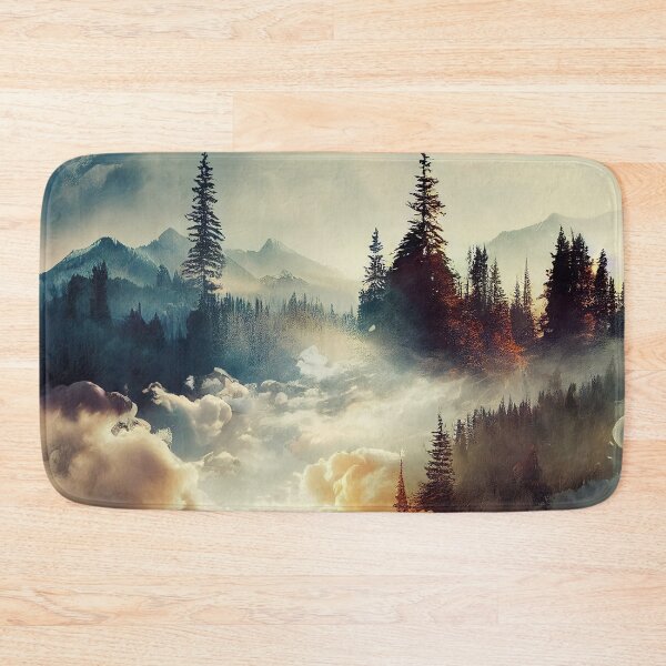 Item preview, Autumn Nature Picture with large trees and clouds designed and sold by TheCreativeFab.