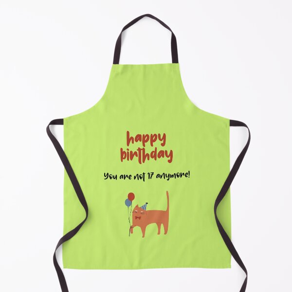 Item preview, Happy Birthday- You are not 17 anymore!?! Funny Hilarious Cat Meme designed and sold by JuxtaJoy Studios.