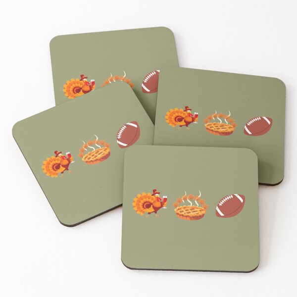 Item preview, Fun Thanksgiving Trio Pilgrim Turkey with Wine Pie and Football designed and sold by SpEnMa-Holidays.