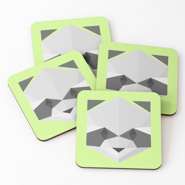 Item preview, Animinimal Raccoon (green) designed and sold by animinimal.