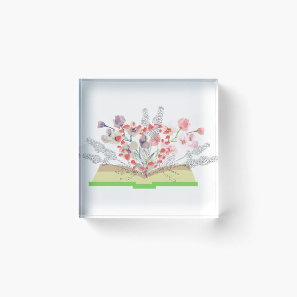 Item preview, Flowers Growing from Book designed and sold by ChronicCrafting.