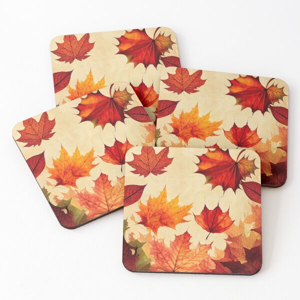 Item preview, Fall Graphic Design with Multiple Colorful Autumn Leaves designed and sold by TheCreativeFab.